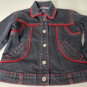 Crest denim jacket size 6 girls